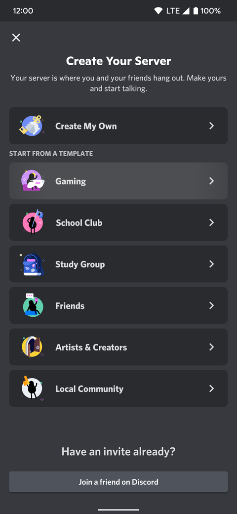 How to create a Discord server