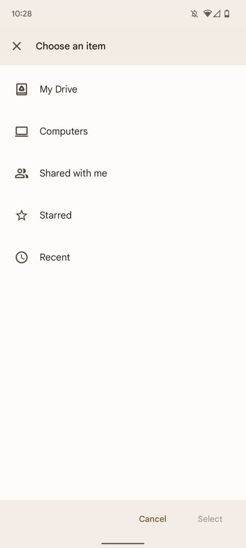 google chat app showing options to add files