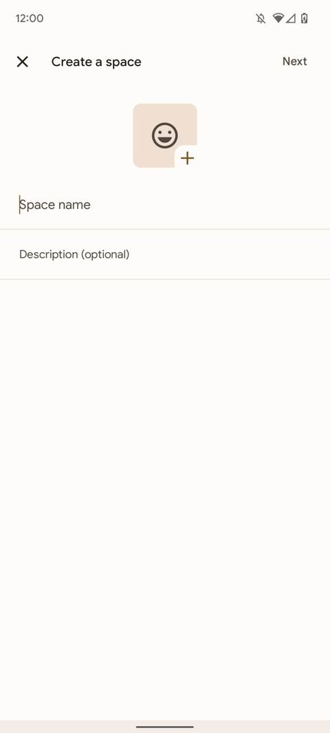 google chat space screen