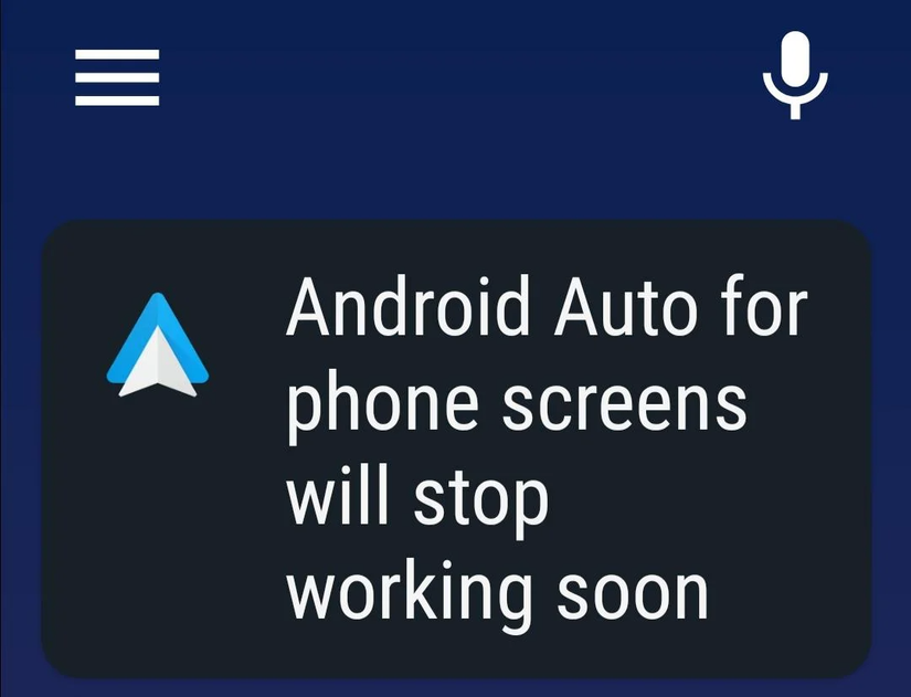 Android Auto for phone screens is about to run out of gas