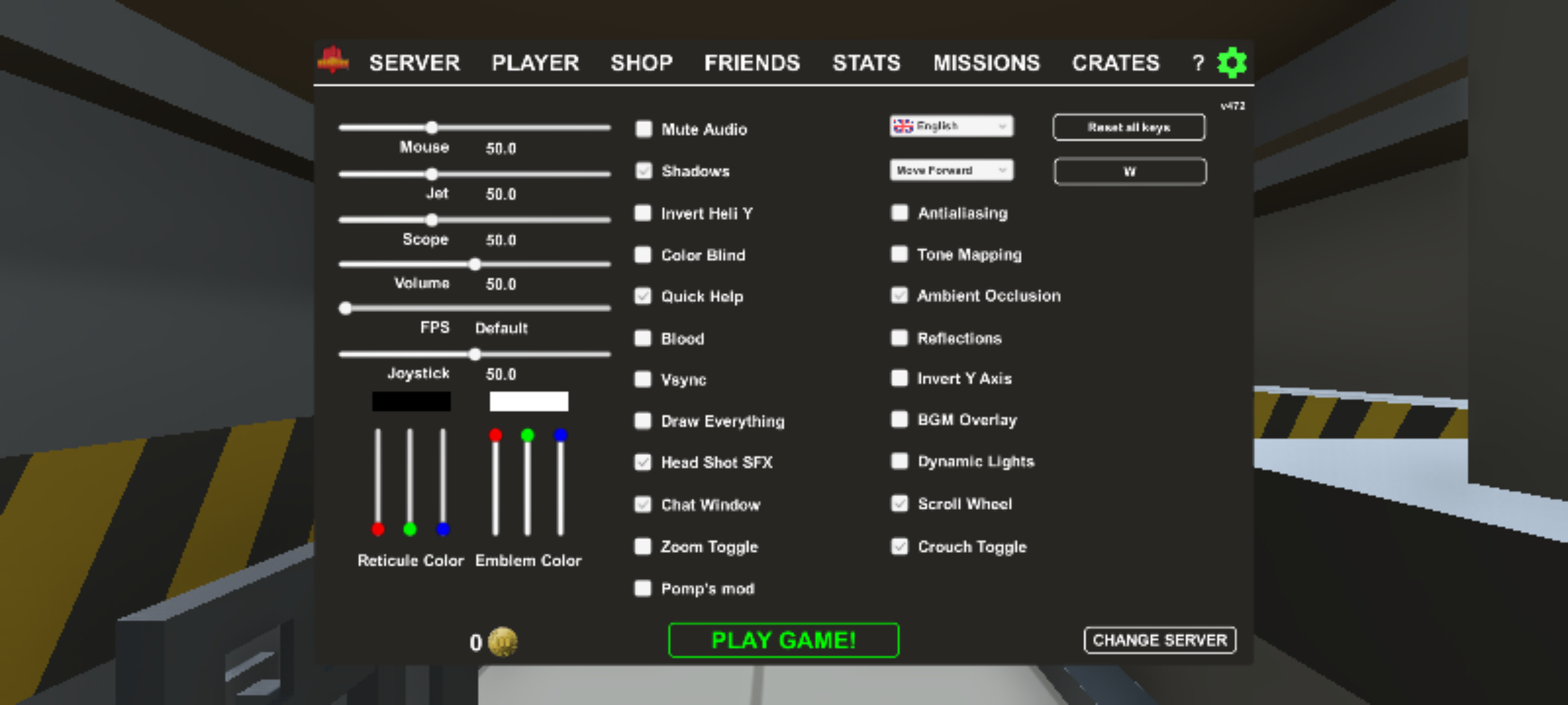 Screenshot of web-based mobile game War Brokers gameplay.