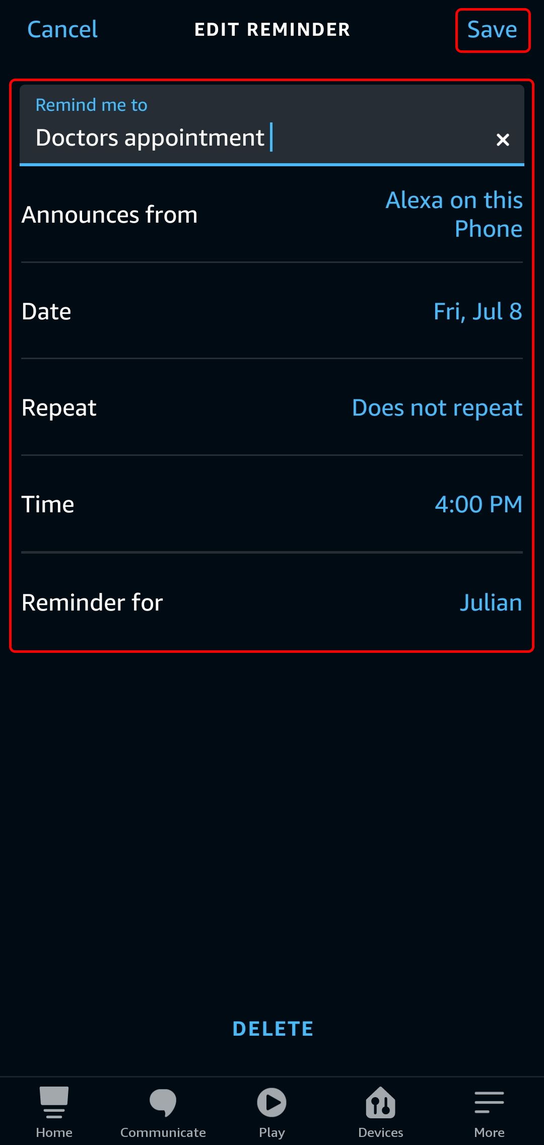 How to create reminders on your Amazon Echo