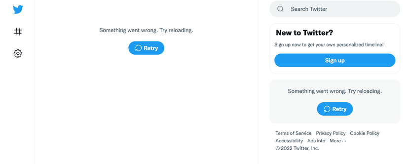 Twitter went down in huge outage this morning