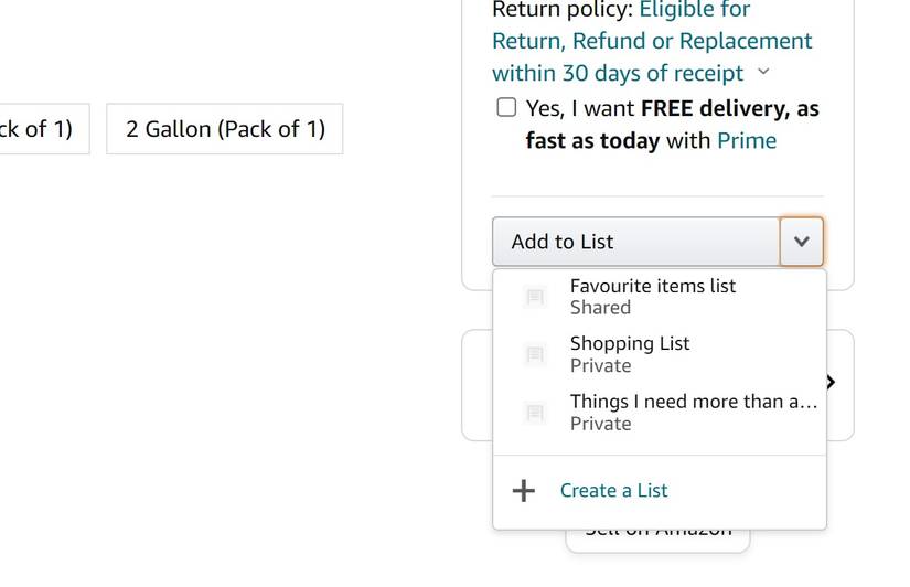 How to create an Amazon wish list