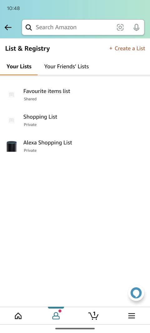 How to create an Amazon wish list