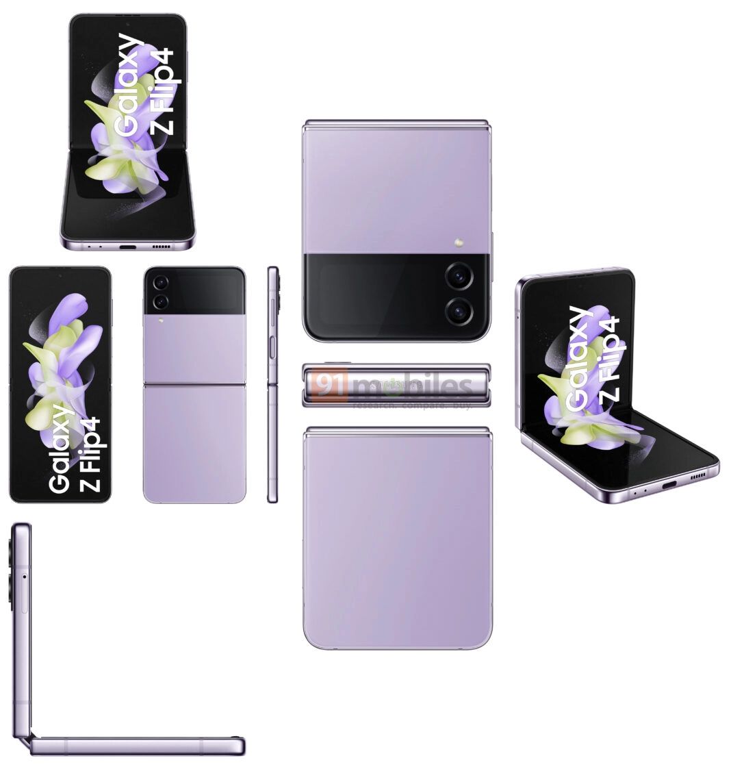 中古】Samsung Galaxy Z Flip4 パープル Samsung Galaxy Z Flip4