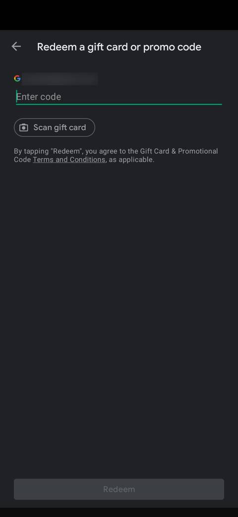 How to use a Google Play gift card