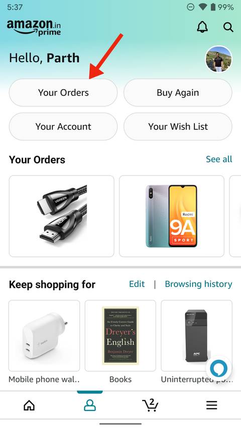 Sample Amazon Order Tracking How to track Amazon packages on your phone or desktop