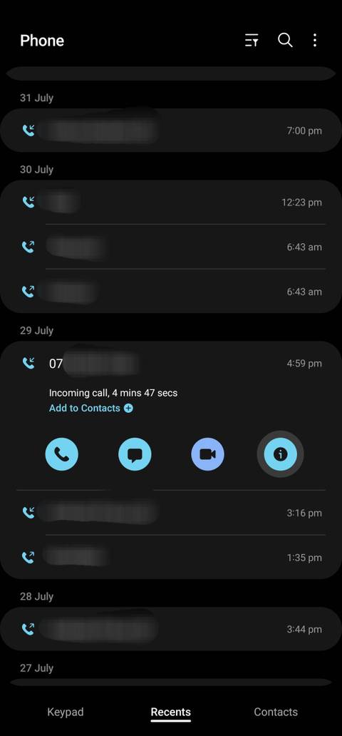 How to block a call on a Samsung Galaxy phone