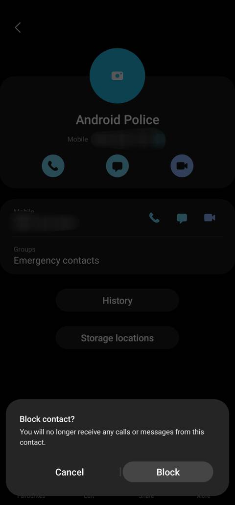 How to block a call on a Samsung Galaxy phone