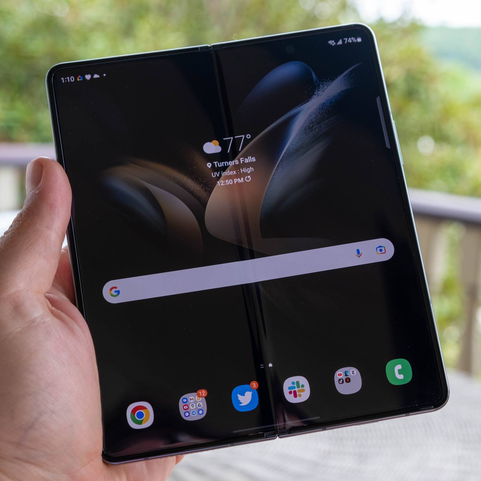 Take a look at the Galaxy Z Fold 4's new, slimmer hinge in this