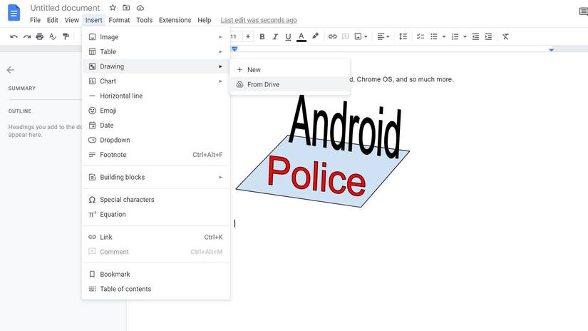 Photo Insert On Drawing How to create an illustration in Google Docs