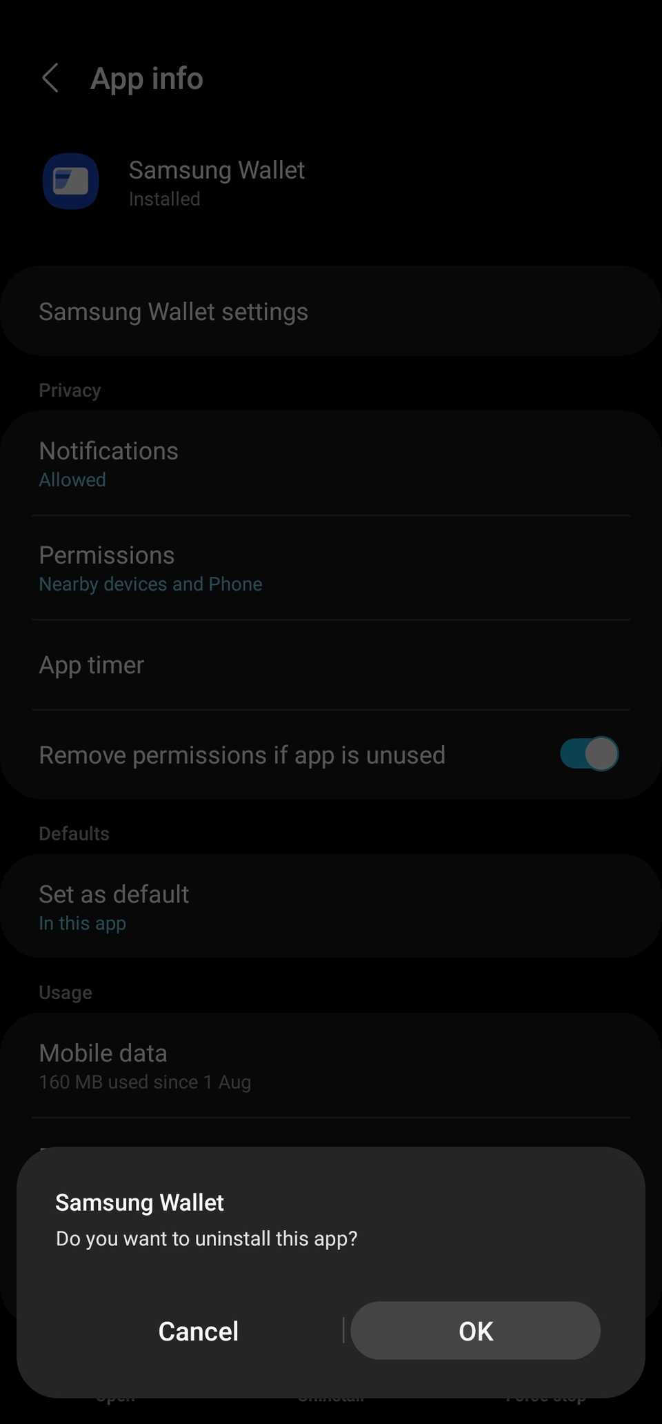 Samsung Wallet: How to disable the contactless payment app