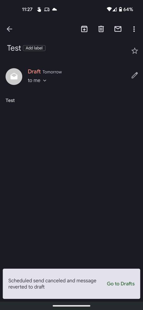 Android Email Draft Gmail: How to schedule an email message