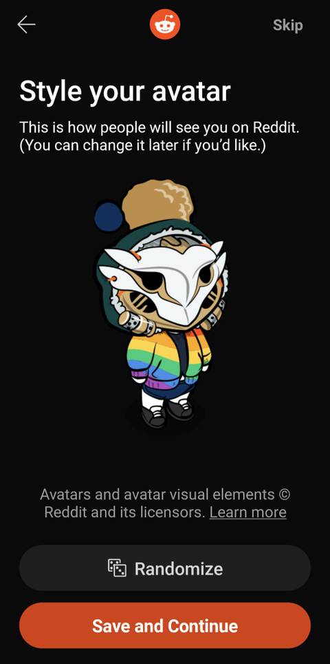 Style your Reddit avatar