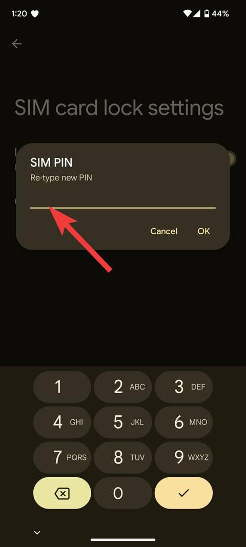 Sim App Dialog How to lock your SIM on Android