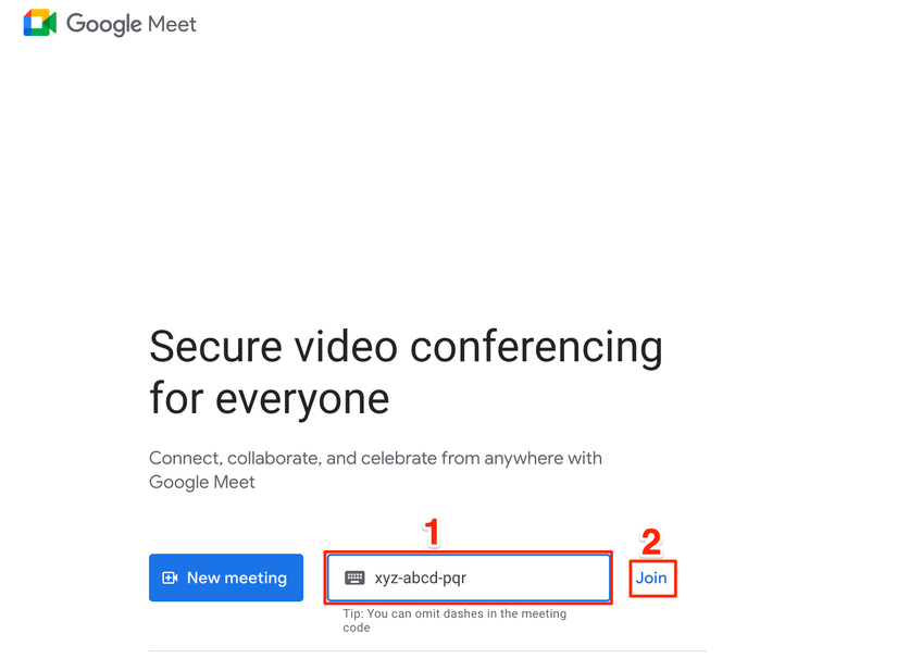 Screen Meet Code How to use Google Meet on your phone or computer