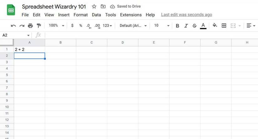 How to use mathematical formulas in Google Sheets