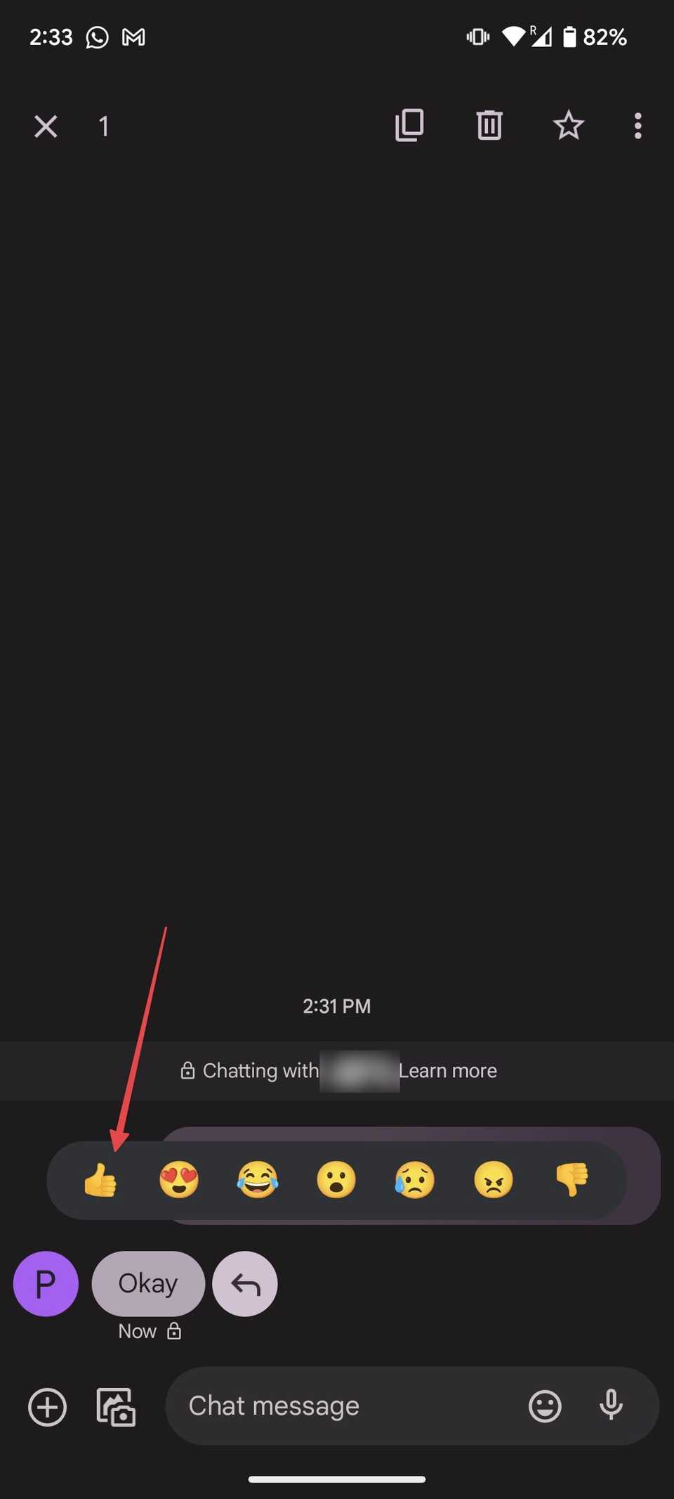 How to react to a text message on your Android phone
