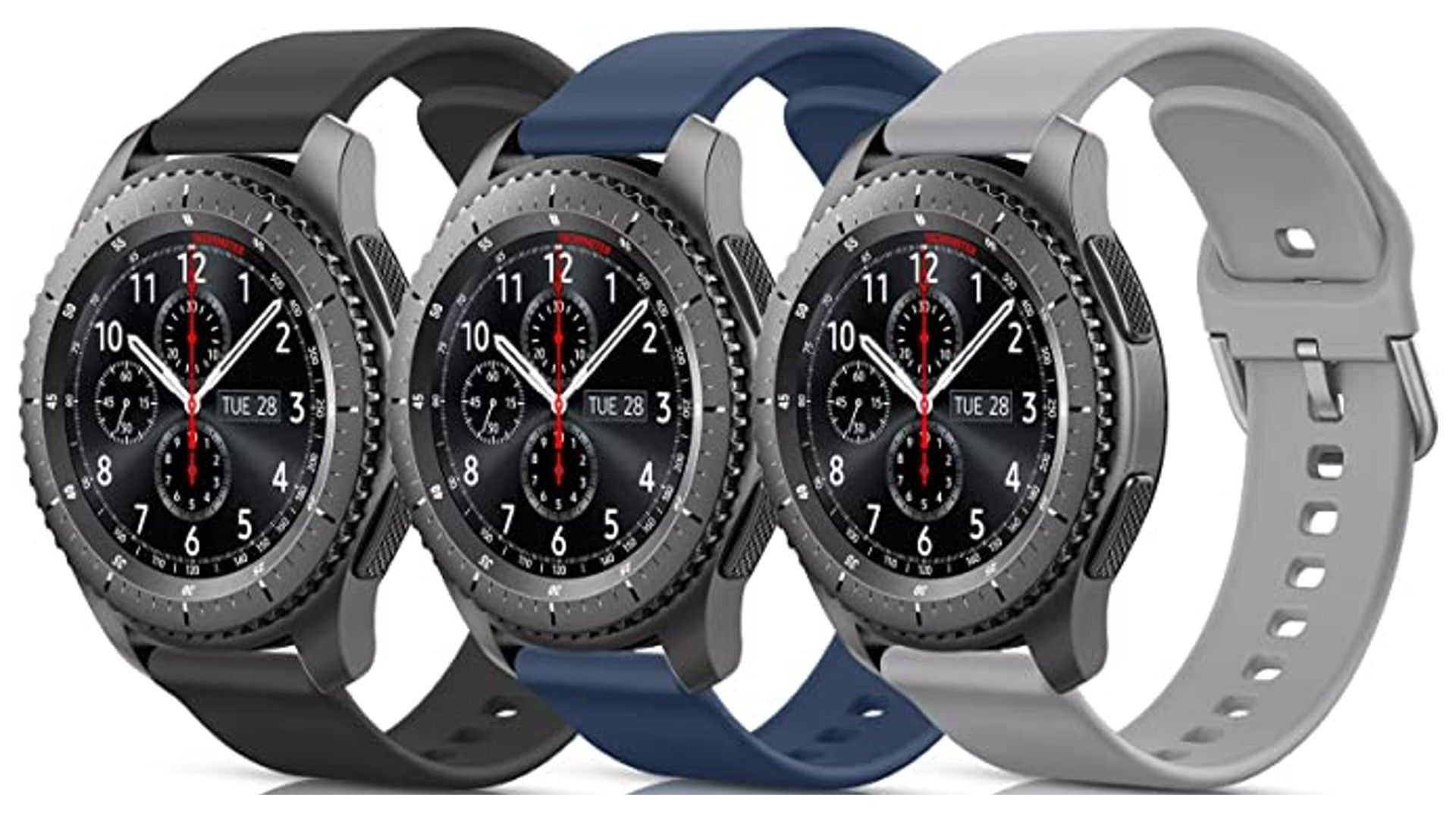Meliya 3 Pack Sport Bands for Samsung Gear S3