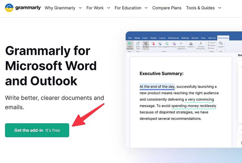 How to add Grammarly to Outlook