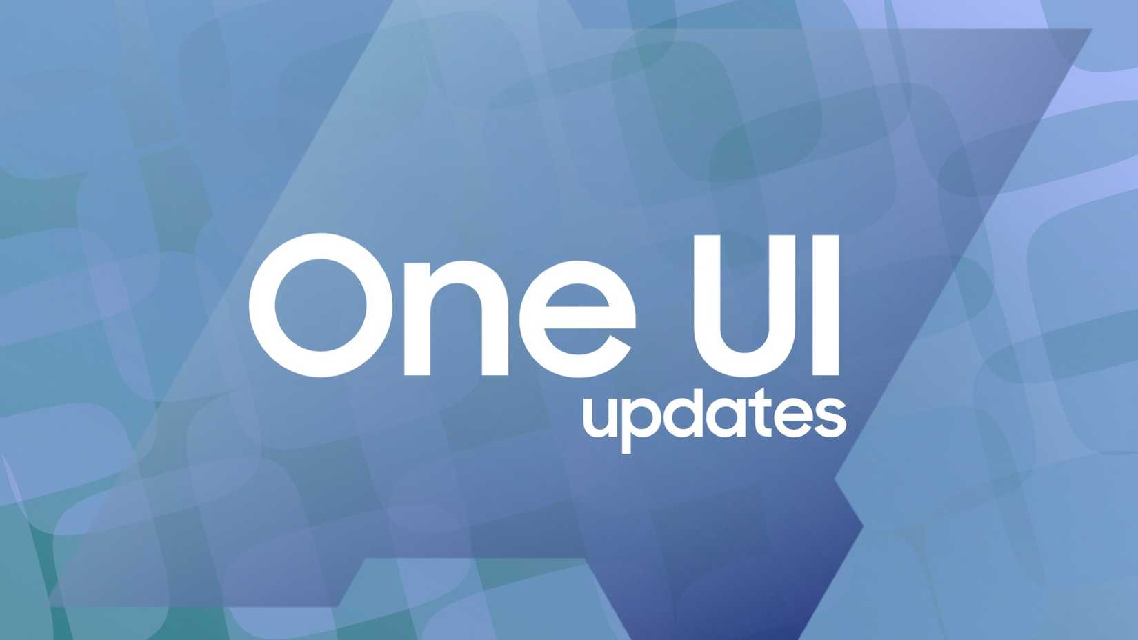a banner for one ui updates