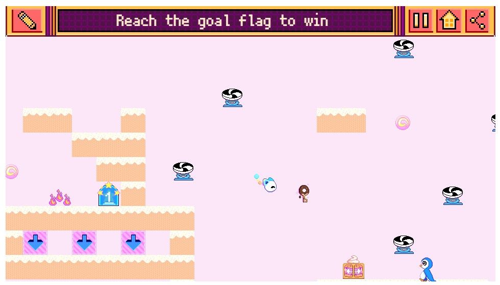 Today's Google Doodle is a game that lets you make your own games