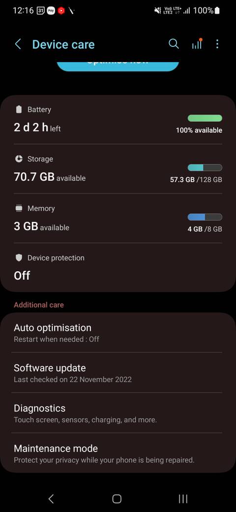 How to use Maintenance mode on Samsung Galaxy phones