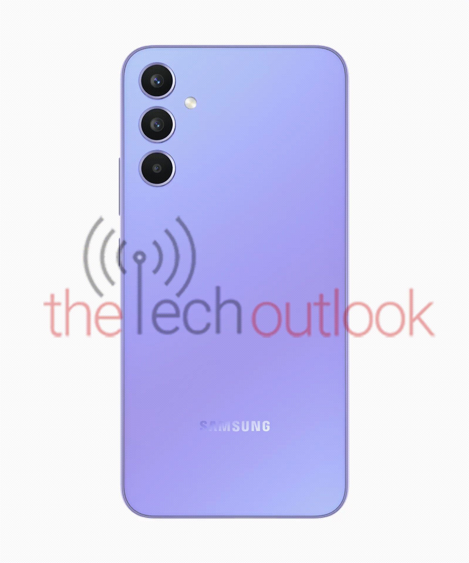 Samsung Galaxy A34 in violet