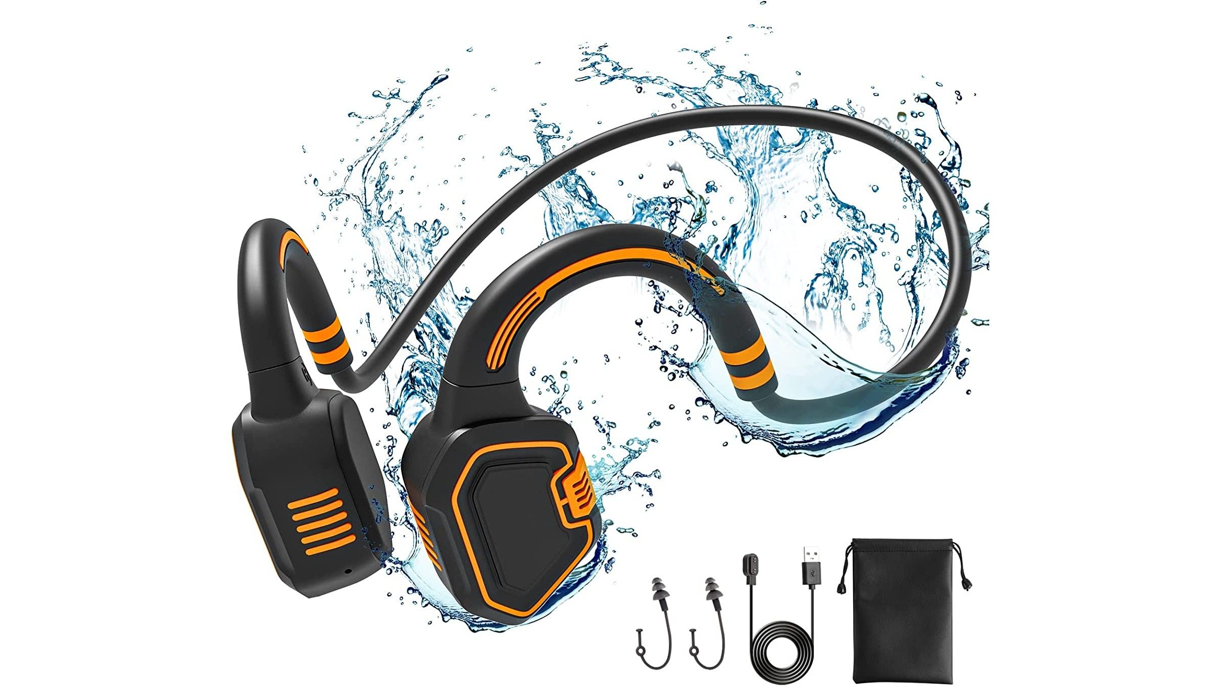 UooEA Bone Conduction Waterproof Bluetooth Headphones