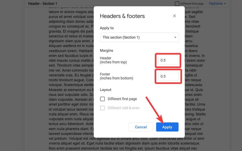 Brief Header Example Google Docs Google Docs: How to add headers and footers to your documents