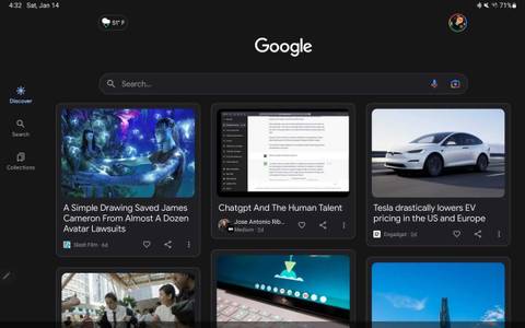 Google’s Discover feed makes better use of your Android tablet’s ...