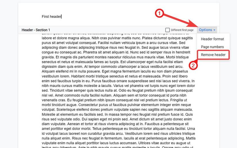 Google Docs: How to add headers and footers to your documents
