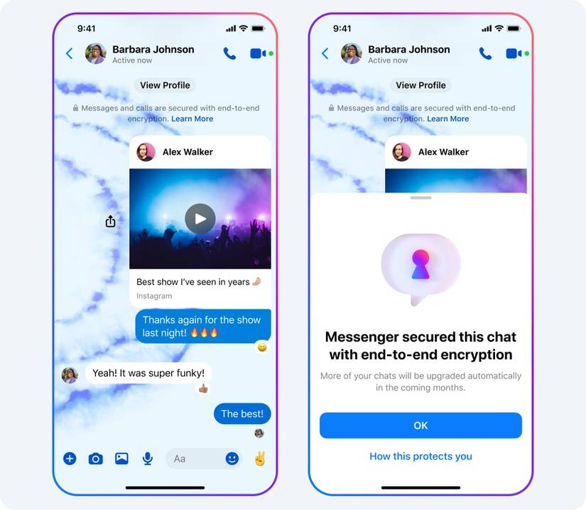 Messenger Chat Examples Your encrypted Facebook Messenger chats get some much-needed upgrades
