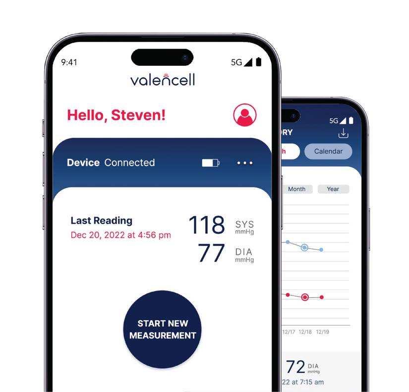 Cuffless Monitor This fully cuffless blood pressure monitor connects to your Android phone