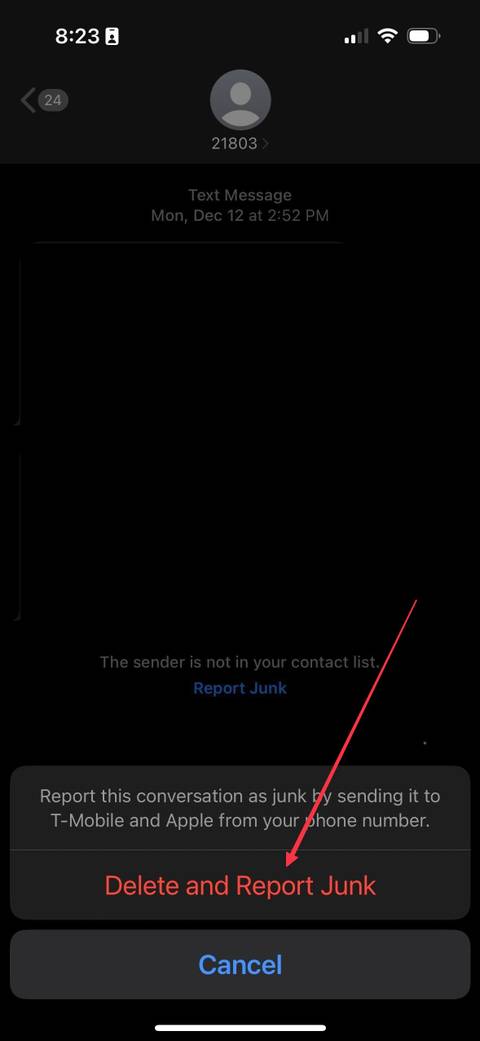 Imessage Spam Example How to report and block spam in iMessage