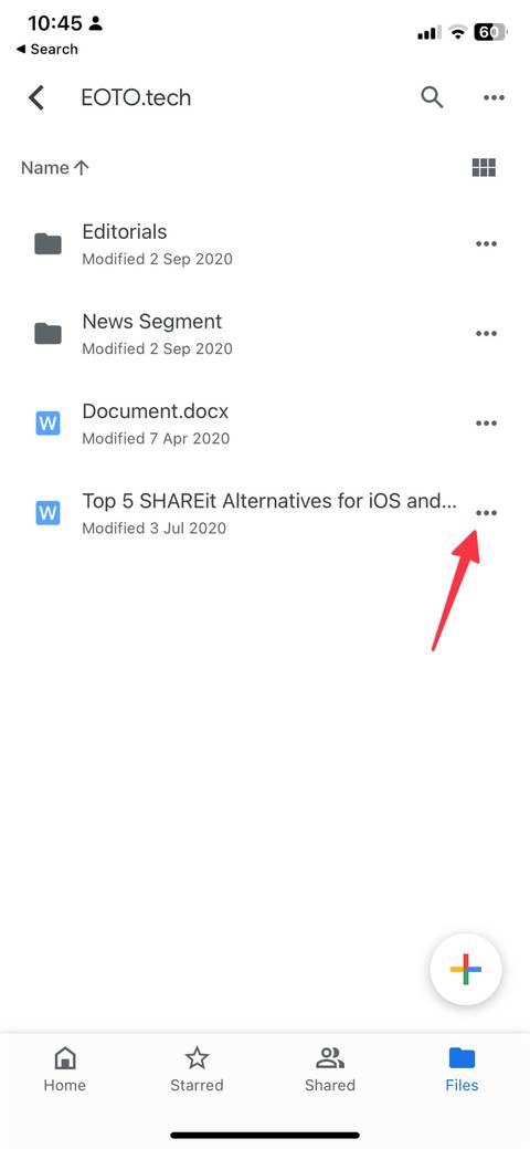 Google Drive Ios Desktop Example Detailsview How to set up and use Google Drive on your iPhone or iPad