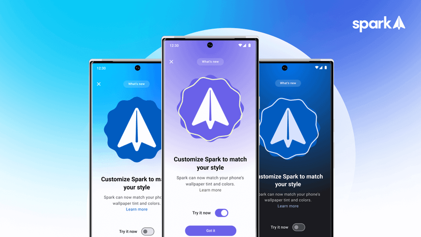Spark Mail picks up new Android 13-style personalization features