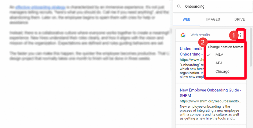 Google Docs: How to use the Explore too for research
