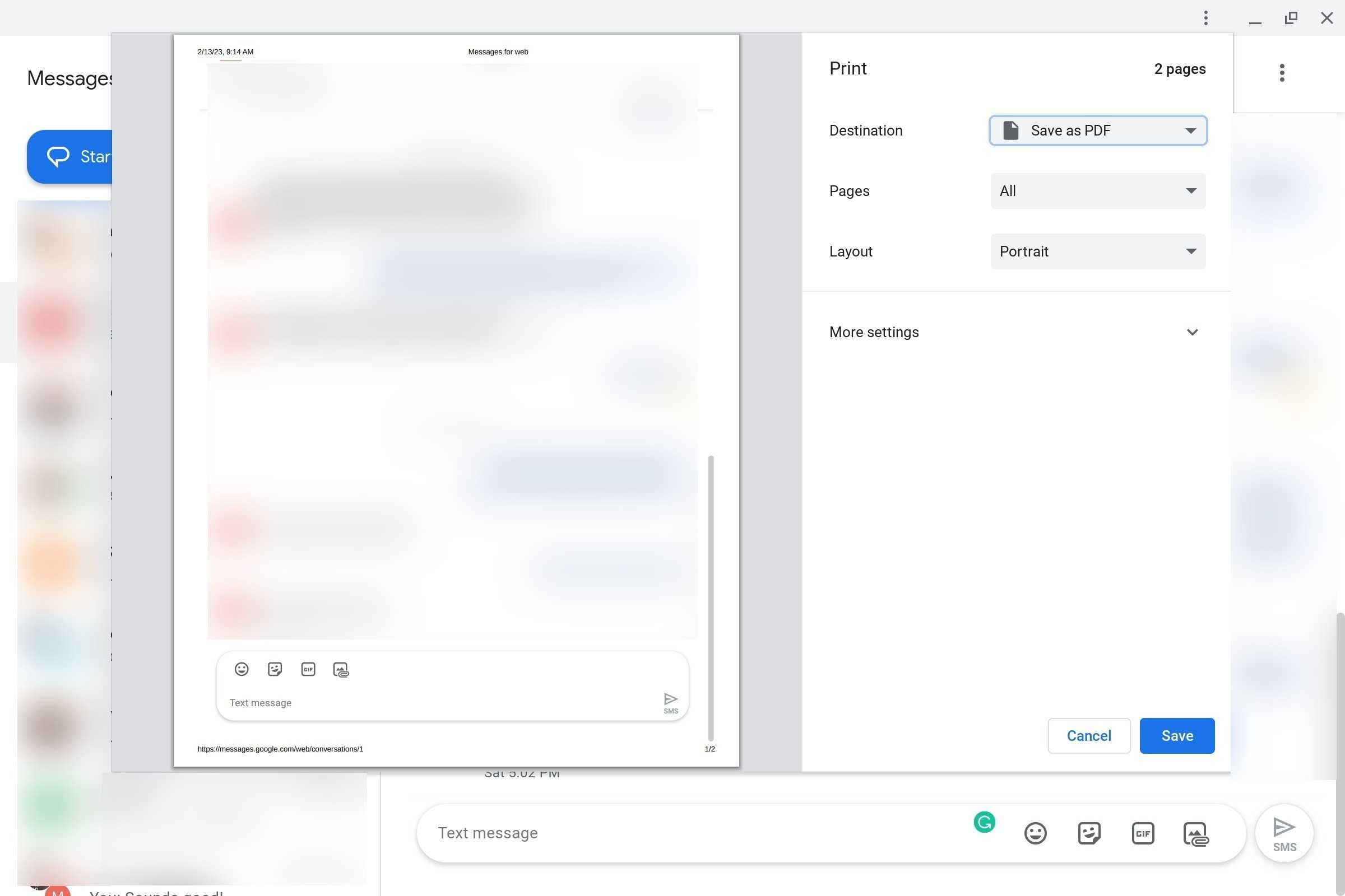 Printed Message How to print text messages from your Android phone or tablet