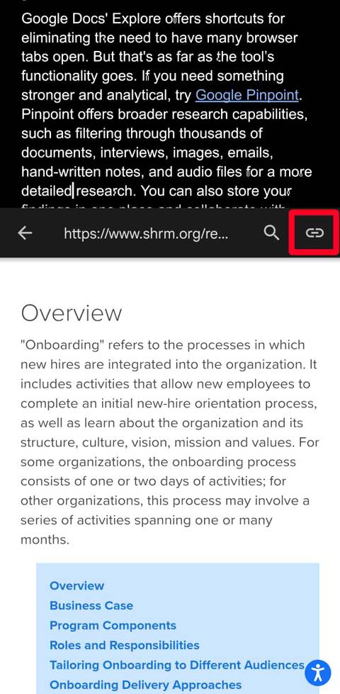 Google Docs: How to use the Explore too for research