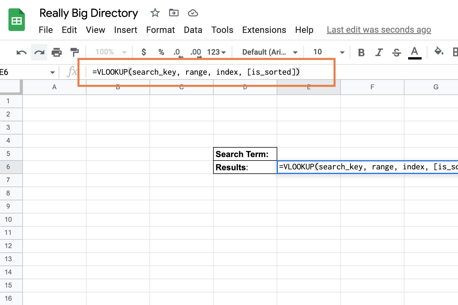 Google Sheets How to use the VLOOKUP function