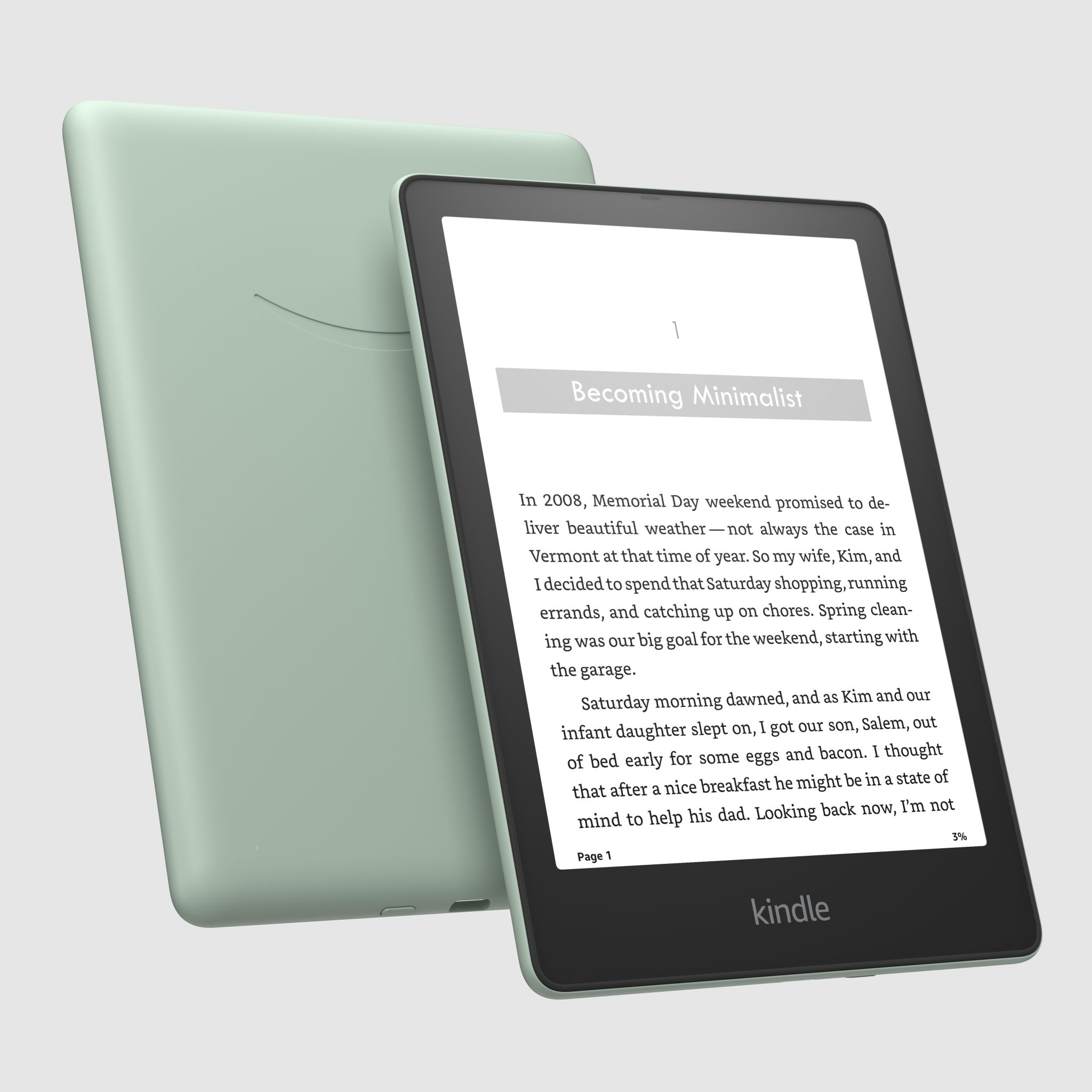 Kindle Paperwhite (32GB) ライトグリーン amazon 『新品』2021モデル Kindle Paperwhite (32GB) 6.8インチ