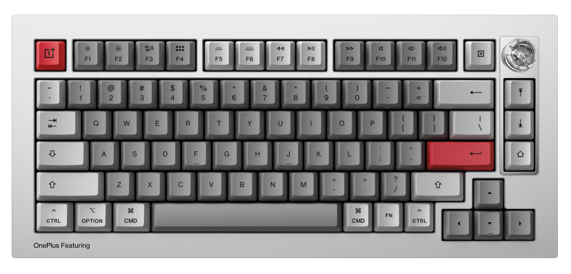 Keychron × OnePlus Keyboard 81 Pro 限定モデル The OnePlus Keyboard is official, created in collaboration with