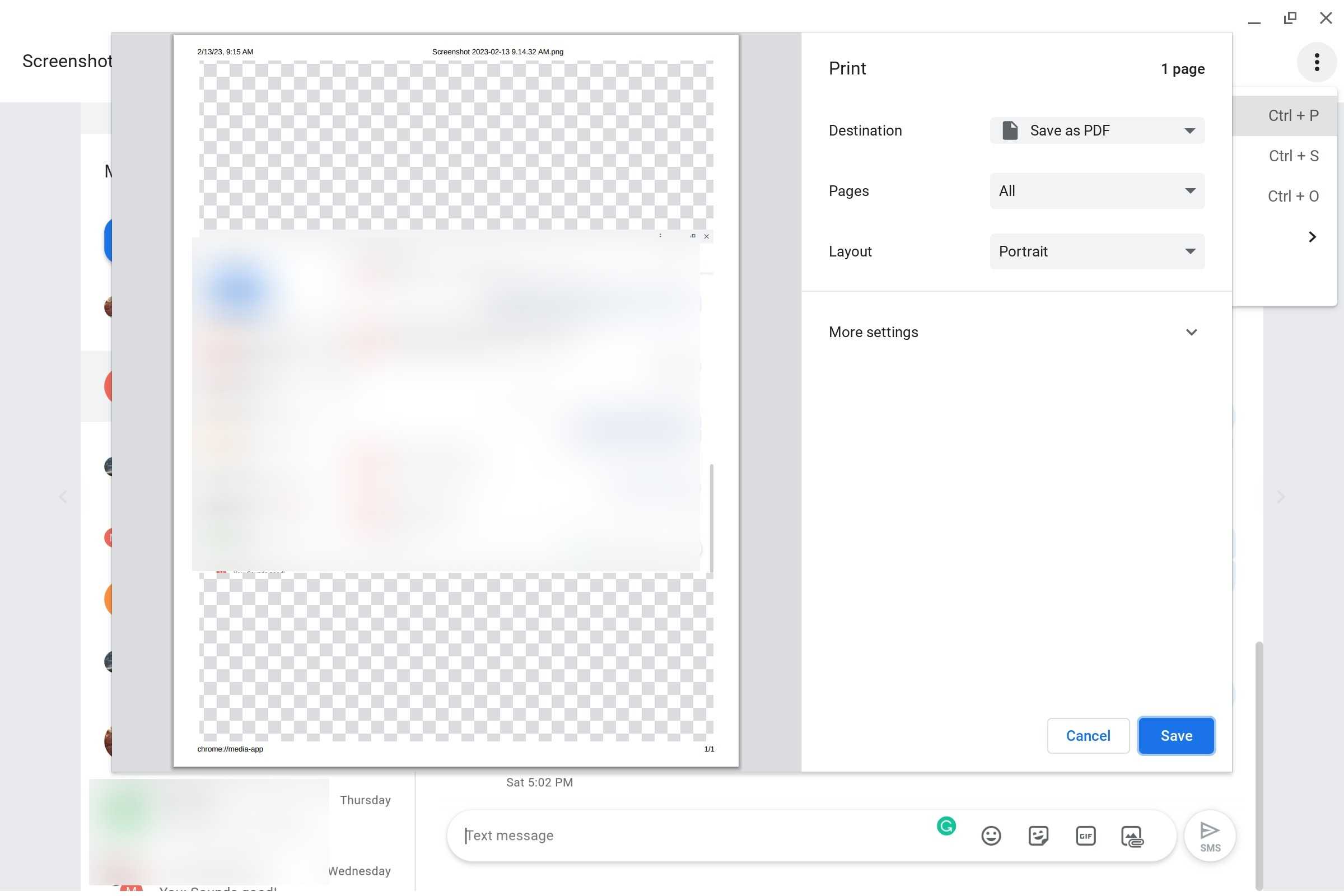 Printed Message How to print text messages from your Android phone or tablet