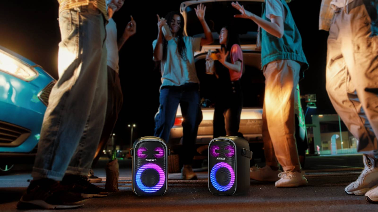 Tronsmart Halo 100 Altoparlante portatile wireless per karaoke nero Tronsmart Halo 100 Altoparlante portatile wireless per karaoke nero