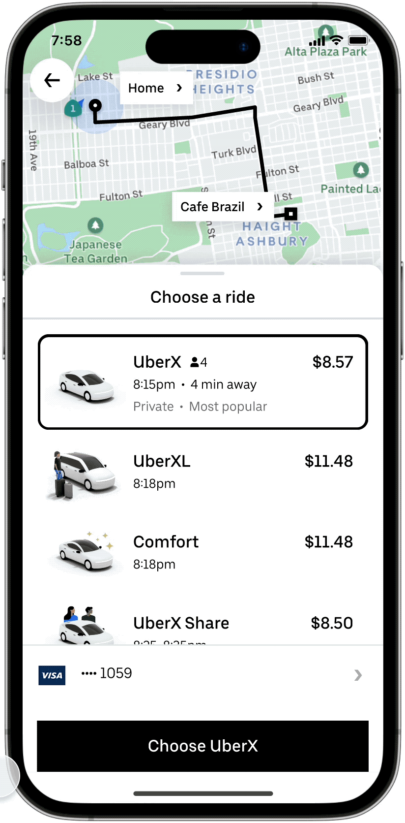 Uber overhauls its UI on Android with a focus on personalization