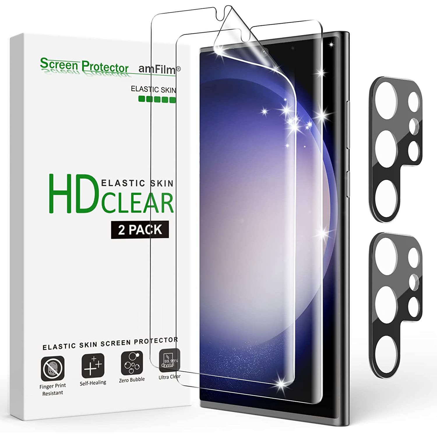 ivoler [2+1 Protectores Pantalla para Samsung Galaxy S23 Ultra 5G