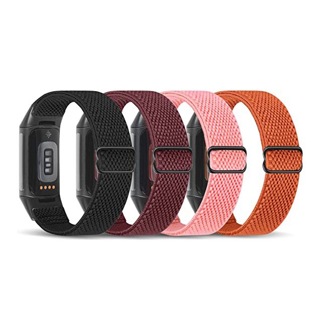 Elastic Bracelet Band for Fitbit Charge 5 / Charge 4 / Charge 3 Strap,  Sports Loop Watch Band Replacement 