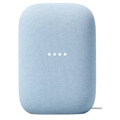 google nest audio, forward facing on a white background